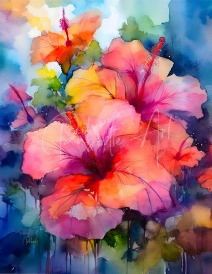 Bright colors for spring with our Hibiscus Bouquet
