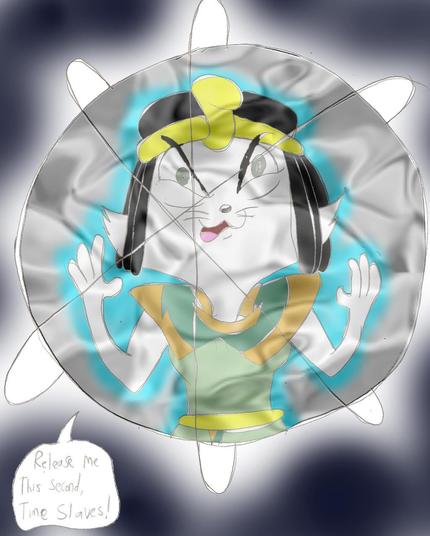 Now, Here's an Upgraded Version of the Capture Crystal, and #Cleocatra is inside a Silver Capture Crystal! cool-looking, No?