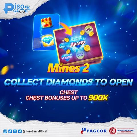 
Dig deep, gather diamonds, and open the chest for bonuses up to 900x! 🎁✨ Are you ready for the challenge?  

https://games.pisogame.com
