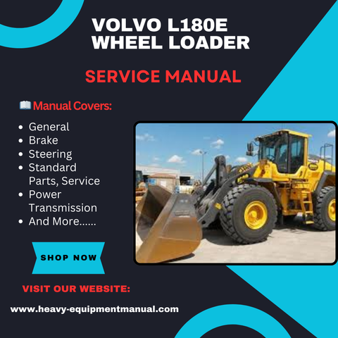 VOLVO L180E WHEEL LOADER SERVICE MANUAL