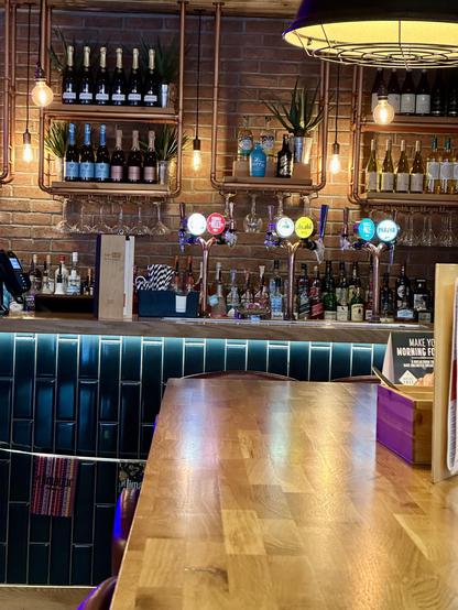 A bar in Hammersmith. 