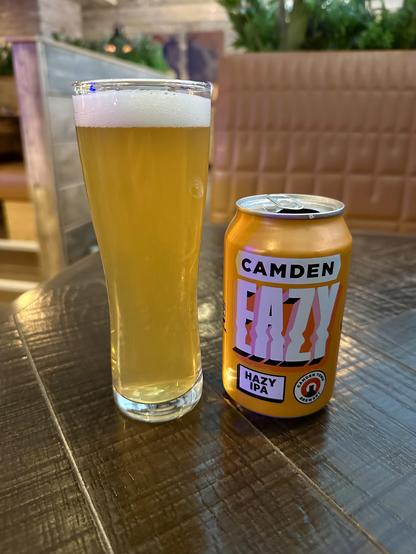 A can of Camden brewery’s Eazy hazy IPA. 
