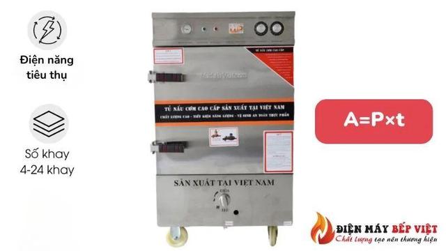 Điện năng tiêu thụ của tủ cơm công nghiệp