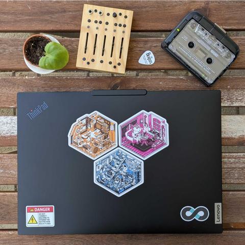 FAWM mascot stickers