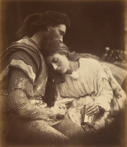 Photograph by Julia Margaret Cameron to illustrate Tennyson’s poems.