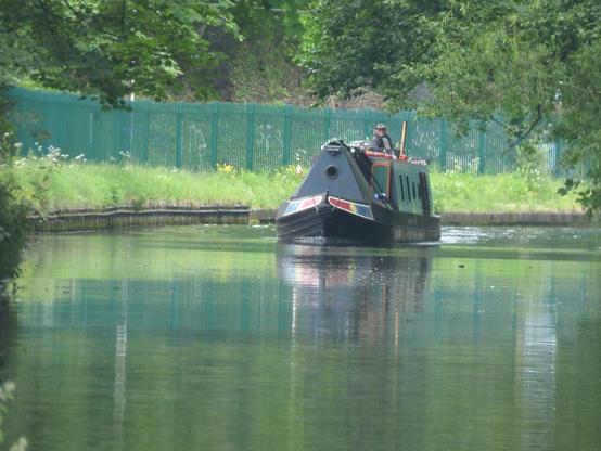 A photo titled "Central Boat Parties - Frederick on the Worcester & Birmingham Canal over the Ariel Aqueduct", taken near Br 81a steam br to hospital by ell brown on Flickr.