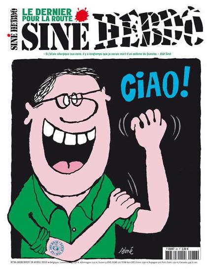Le journal satirique "Siné Mensuel" met la clé sous la porte pour des raisons financières. L'ultime numéro du journal, daté de mars-avril, a été tiré à 40 000 exemplaires et réunit les contributions de 80 dessinateurs, artistes et journalistes.