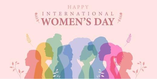 A pictorial celebrating Happy International Women's Day.