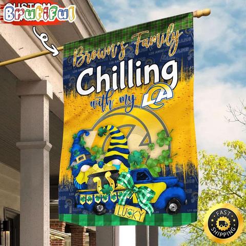 NFL Los Angeles Rams Garden Flag Patricks Day Flag Design