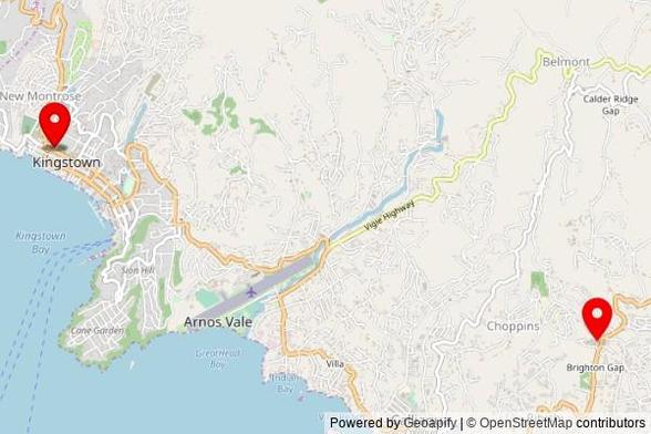 A map showing every place of worship we have visited so far in Saint Vincent and The Grenadines including:
Assumption Cathedral in Kingstown
Assumption Cathedral in Kingstown
Assumption Cathedral in Kingstown
Assumption Cathedral in Kingstown
Mount Moriah Seventh-day Adventist Church in Ribishi
Assumption Cathedral in Kingstown
