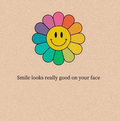 Smile looks really good on your face.
