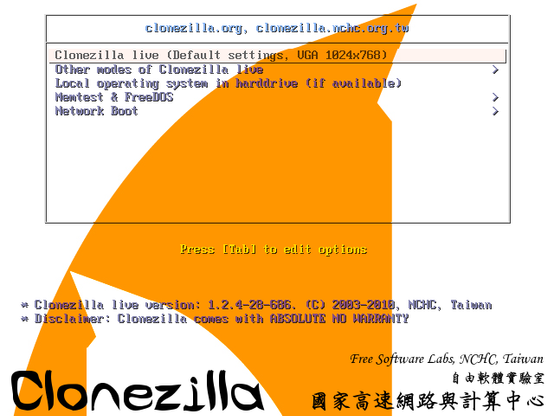 Screenshot @clonezilla - https://clonezilla.org/screenshots/?in_path=/00_Clonezilla