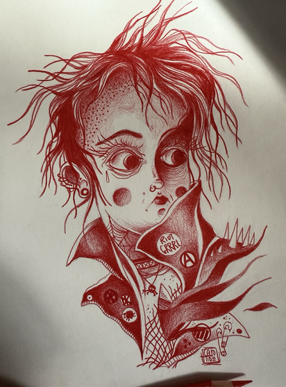 Illustration riot grrrl