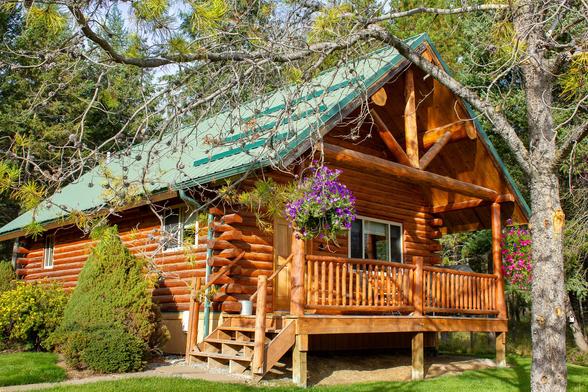 Cabins at Haymoon Resort in Whitefish Montana