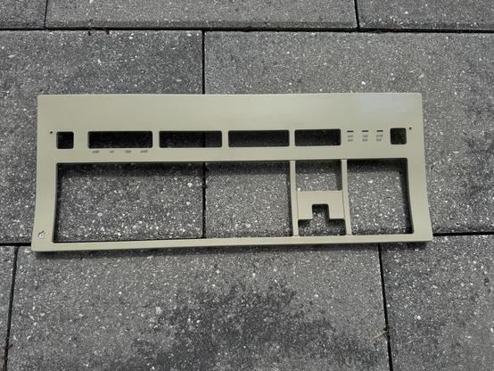 Before retrobriting - the top shell of my Apple Extended Keyboard M0155
