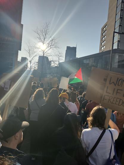 Women's day protest in Rotterdam