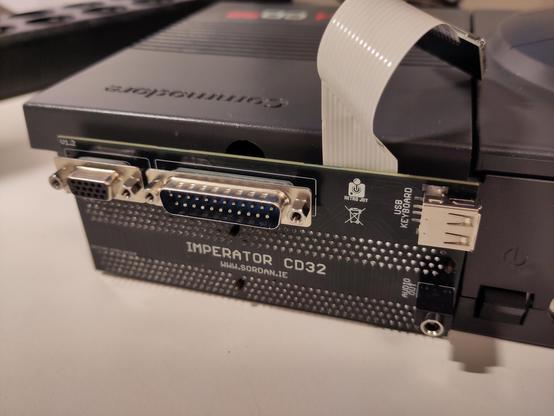 The Imperator CD32 Riser assembled into the CD32.