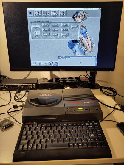 TerribleFire 360 expanded CD32 running with the Imperator CD32 adapter, showing Workbench, running in 640x512 interlaced resolution. Still looking good.
