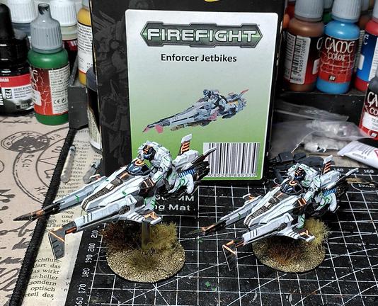 Two Enforcer Jetbikes for Firefight.