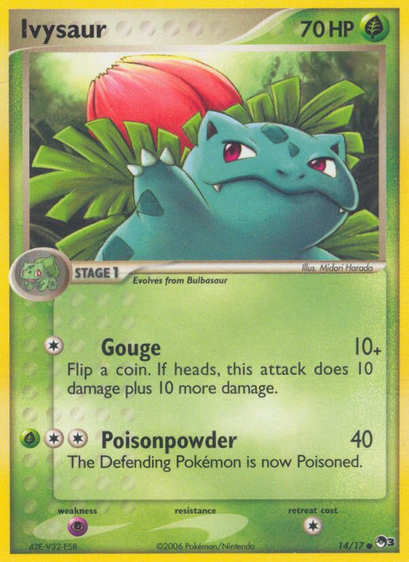 Ivysaur (POP Series 3) released 2006/04/01. Illustrated by Midori Harada.