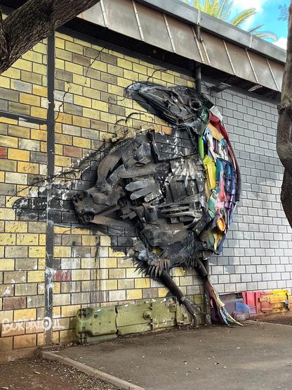 Bordalo II art in La Laguna, Tenerife
