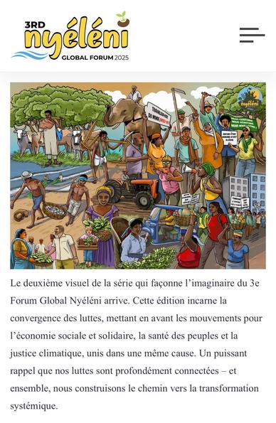 #SouverainetéAlimentaire
Souveraineté Alimentaire
#NyeleniGlobalForum2025
Le 3e Forum Global Nyéléni se tiendra au Sri Lanka en septembre 2025 ⤵️
https://nyeleniglobalforum.org/fr/2025/03/04/3e-forum-global-nyeleni-communique-de-presse