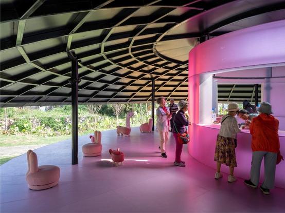 Design: The Never Hut, a public pavilion in China
Its bright, cheerful tones contrast with “the historic backdrop, forging a vibrant dialogue between past and present”.