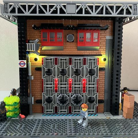 Doorway made with some monorail track showing its fantastic underside texture