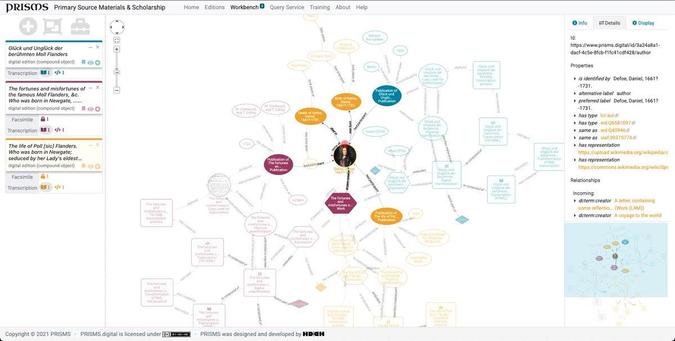 Screenshot of the PRISMS platform workbench