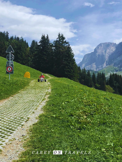 Mountain cart on Grindelwald First