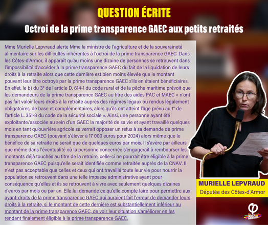 Lien vers la question écrite : https://www.assemblee-nationale.fr/dyn/17/questions/QANR5L17QE4754