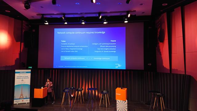 Slide describing the network compute continuum. The knowledge continuum is introduced as future need.