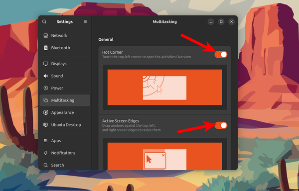 Gnome Settings in Ubuntu