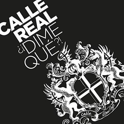 Portada del álbum: en blanco y negro, el diagonal, el nombre del álbum encima de un escudo heráldico (jeje, 'real'). El escudo tiene: una cruz, dos dragones alados a los lados, un casco de caballero y la orla con el nombre de la banda y el álbum.