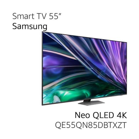 Samsung TV 55" QE55QN85DBTXZT NEO QLED 4K, Processore NQ4 AI Gen2, Upscaling AI 4K, Direct Full Array, Tecnologia Quantum Matrix, Motion Xcelerator 120Hz, Dolby Atmos e OTS Lite, Carbon Silver, 2024 [Classe di efficienza energetica G]