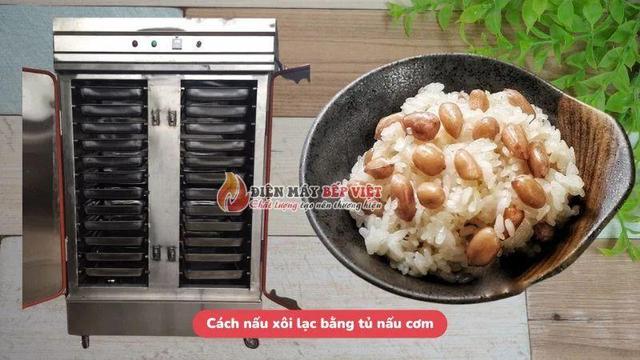 Cách nấu xôi lạc bằng tủ nấu cơm