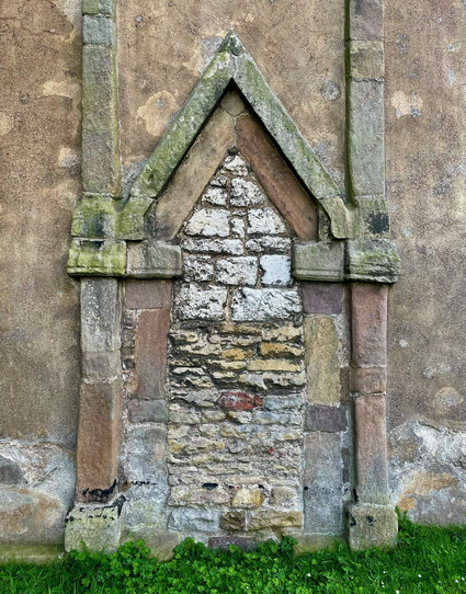 A ghost doorway from the Anglo-Saxon tower of All Saints Church at Earls Barton