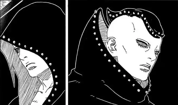 Hidari and Jura from the manga series Boruto: Two Blue Vortex Chapter 19.