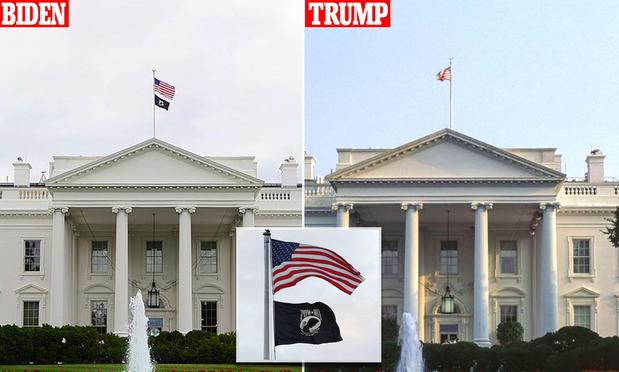 The POW/MIA flag has since been returned under Trump, but it was initially removed when he retook office.