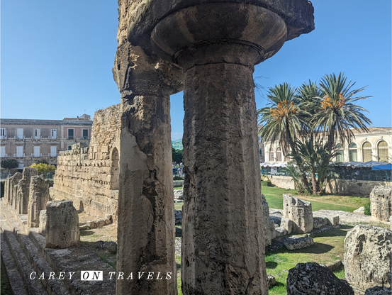 Temple of Apollo in Ortigia Sicily