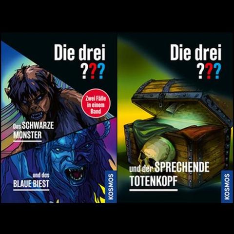 Cover der neuen Die drei ???-Bücher