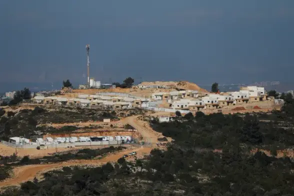 New buildings stand around the illegal Israeli settlement of Ateret near the Palestinian village of Um Safa near Ramallah, in the Israeli-occupied West Bank, March 11, 2025 [Mohammed Torokman/Reuters]