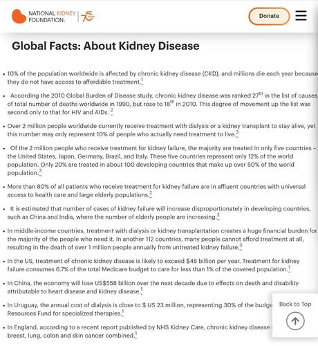 What's scary is the following re 90% ... 👇

"Around 90% of people with #kidney disease—9 in 10 adults—don’t know they have it. Why? Kidney disease often has no symptoms until its later stages. Many people are also unaware of their risk factors and don’t know when to get tested."

‼️ 90% ‼️ 

Take a moment to let that sink in. 

I was not told that I have #CKD until I was diagnosed with #ESKD three years later in the ER. 

https://www.kidney.org/news-stories/managing-kidney-disease-every-stage-questions-to-ask-your-doctor

 #longCovid #chronic #illness ##WorldKidneyDay