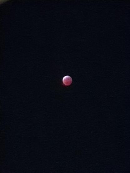 Blood red moon, totality of lunar eclipse.
