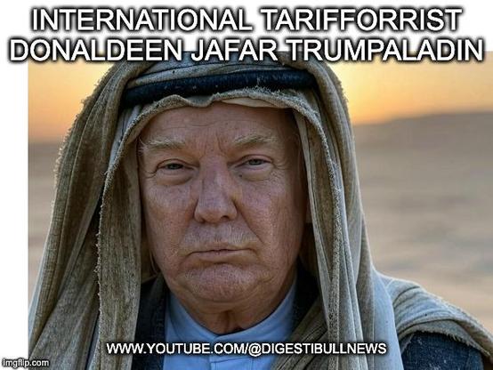 Picture of Donald Trump dressed as a terrorist