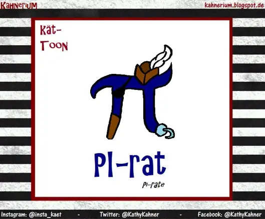 Kät-Toon: 
Pi symbol with pirate stuff 
title: Pi-rate
