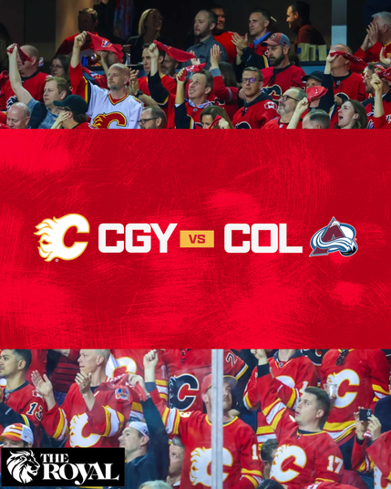 Catch the Flames against the Avalanche tonight at The Royal!