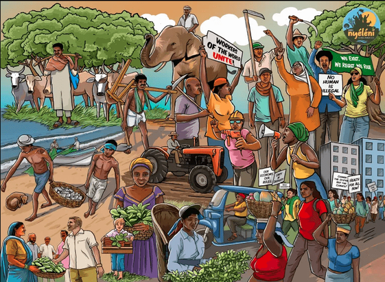 #NyeleniGlobalForum2025
𝗘𝗡 | 3rd Nyéléni Global Forum
Chorus for ‘systemic transformation’ grows louder as Sri Lanka prepares to host the 3rd Nyéléni Global Forum : https://viacampesina.org/en/2025/03/chorus-for-systemic-transformation-grows-louder-as-sri-lanka-prepares-to-host-the-3rd-nyeleni-global-forum/

𝗘𝗦 | 3er Foro Global Nyéléni
Sri Lanka se prepara para albergar el mayor encuentro de movimientos sociales del mundo : https://viacampesina.org/es/3er-foro-global-nyeleni-el-clamor-por-la-transformacion-sistemica-se-intensifica-mientras-sri-lanka-se-prepara-para-albergar-el-mayor-encuentro-de-movimientos-sociales-del-mundo/


𝗙𝗥 | 3ème Forum Global de Nyéléni
Le Sri Lanka se prépare à accueillir la plus grande rencontre de mouvements sociaux du monde : https://viacampesina.org/fr/3e-forum-global-nyeleni-le-sri-lanka-se-prepare-a-accueillir-la-plus-grande-rencontre-de-mouvements-sociaux-du-monde