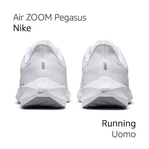 Nike Air Zoom Pegasus, Running Uomo, scarpe bianche, bianco
