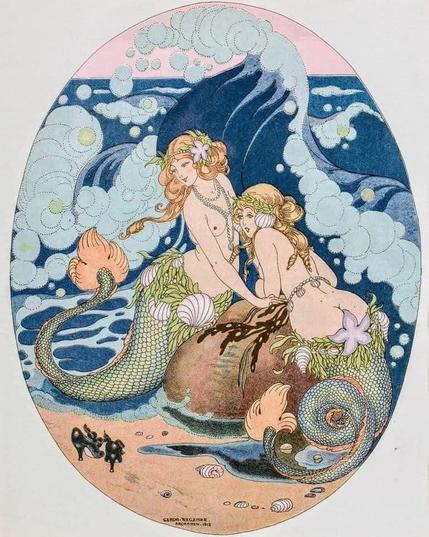 Two mermaids.